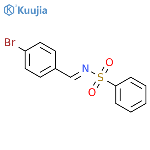 Benzenesulfonamide, N-[(4-bromophenyl)methylene]- structure