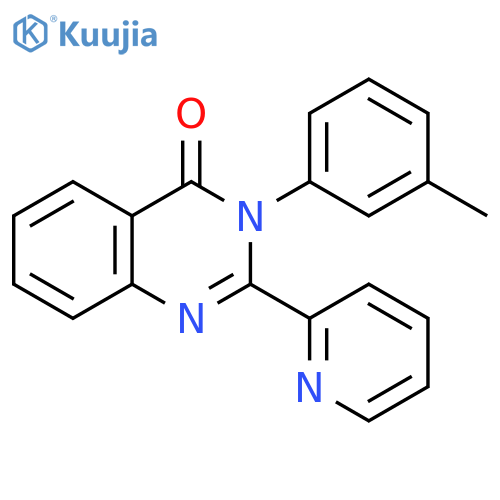 4(3H)-Quinazolinone, 3-(3-methylphenyl)-2-(2-pyridinyl)- structure