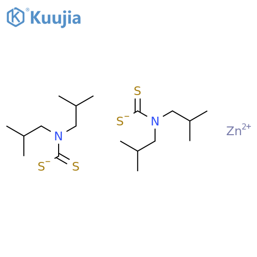 Zincdiisobutyldithiocarbamate structure