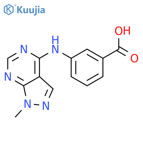 3-(1-Methyl-1H-pyrazolo3,4-dpyrimidin-4-yl)aminobenzoic Acid structure