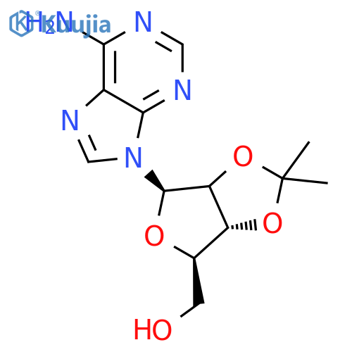 [(3aR,4R,6R,6aR)-6-(6-amino-9H-purin-9-yl)-2,2-dimethyl-tetrahydro-2H-furo[3,4-d][1,3]dioxol-4-yl]methanol structure