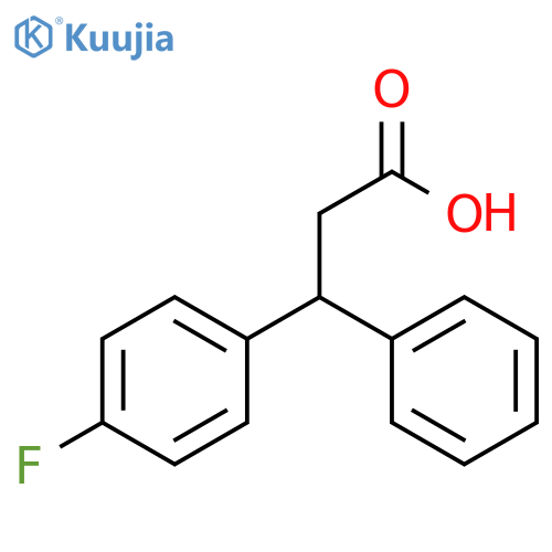 3-(4-Fluorophenyl)-3-phenylpropanoic acid structure