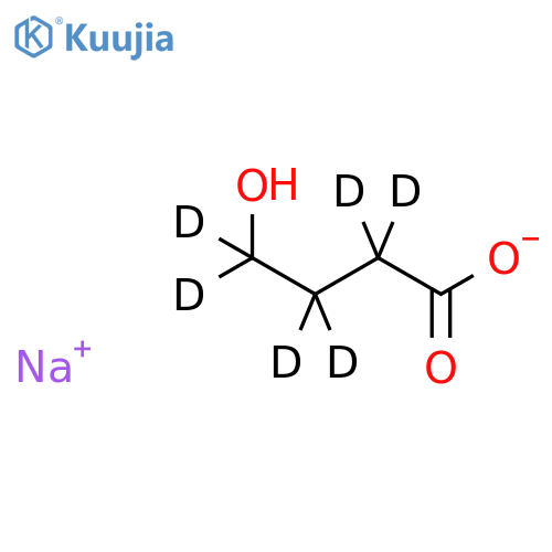 Butanoic-2,2,3,3,4,4-d6acid, 4-hydroxy-, monosodium salt (9CI) structure