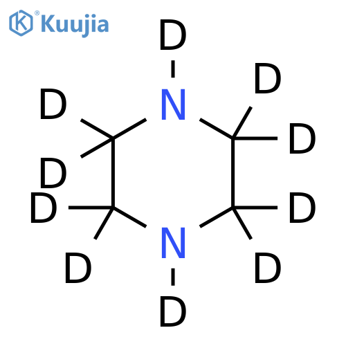 Piperazine-d10 structure