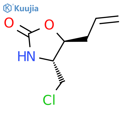 2-Oxazolidinone, 4-(chloromethyl)-5-(2-propenyl)-, (4R,5S)-rel- structure