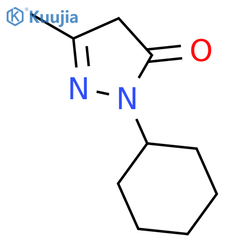 2-Cyclohexyl-5-methyl-2,4-dihydro-pyrazol-3-one structure