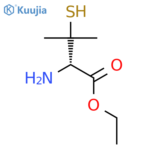 ethyl (2S)-2-amino-3-methyl-3-sulfanylbutanoate structure