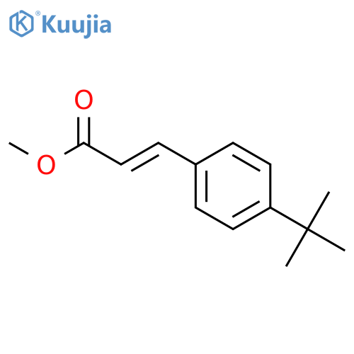 methyl (2E)-3-(4-tert-butylphenyl)prop-2-enoate structure