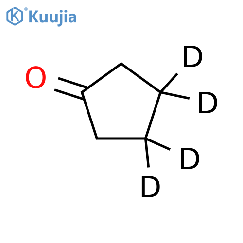 Cyclopentanone-β-d4 structure