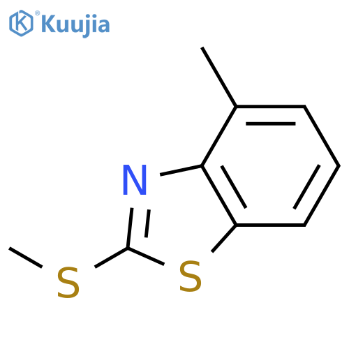 Benzothiazole,4-methyl-2-(methylthio)- structure