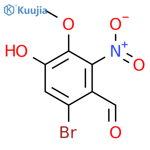 Benzaldehyde,6-bromo-4-hydroxy-3-methoxy-2-nitro- structure