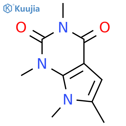 1H-Pyrrolo[2,3-d]pyrimidine-2,4(3H,7H)-dione, 1,3,6,7-tetramethyl- structure