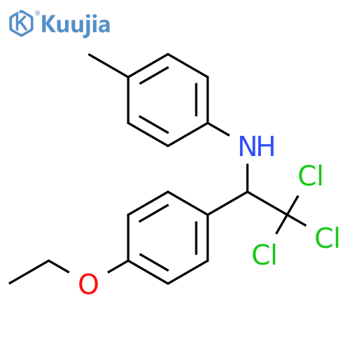 4-methyl-N-[2,2,2-trichloro-1-(4-ethoxyphenyl)ethyl]aniline structure