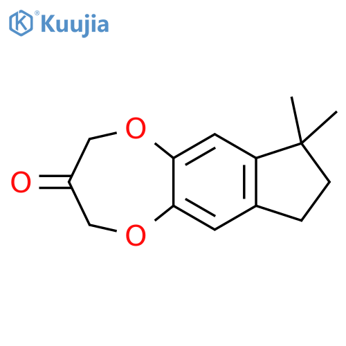 2H,7H-Indeno[5,6-b][1,4]dioxepin-3(4H)-one, 8,9-dihydro-7,7-dimethyl- structure