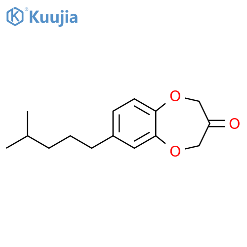2H-1,5-Benzodioxepin-3(4H)-one, 7-(4-methylpentyl)- structure