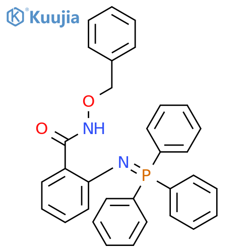 Benzamide, N-(phenylmethoxy)-2-[(triphenylphosphoranylidene)amino]- structure