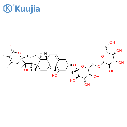 NCGC00384907-01_C40H62O15_1,20-Dihydroxy-26-oxo-22,26-epoxyergosta-5,24-dien-3-yl 6-O-hexopyranosylhexopyranoside structure