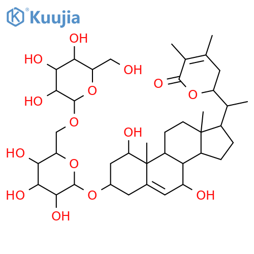 1,3,7-Trihydroxywitha-5,24-dienolide; (1α,3β,7α,22R)-form, 3-O-[β-D-Glucopyranosyl-(1→6)-β-D-glucopyranoside] structure