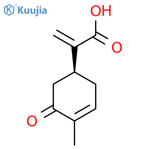 2-[(1S)-4-Methyl-5-oxocyclohex-3-en-1-yl]prop-2-enoic acid structure
