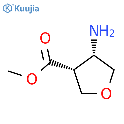 3-Furancarboxylic acid,4-aminotetrahydro-, methyl ester, (3R,4S)- structure