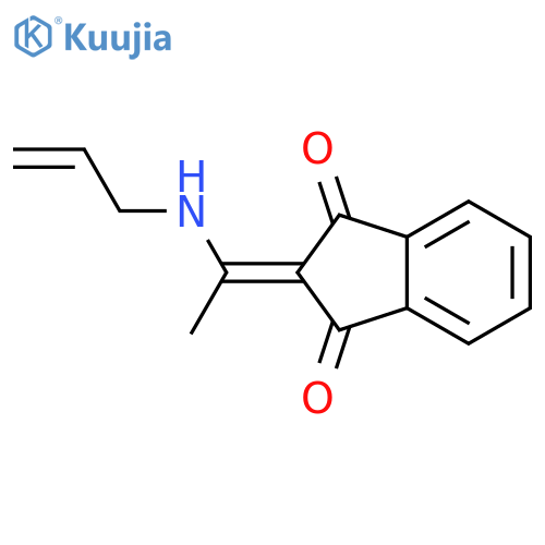 2-((prop-2-enylamino)ethylidene)indane-1,3-dione structure