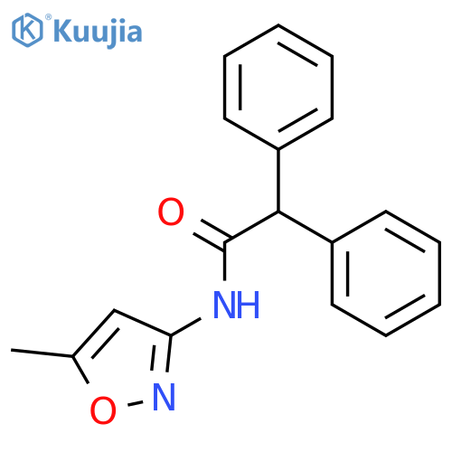 N-(5-methyl-1,2-oxazol-3-yl)-2,2-diphenylacetamide structure