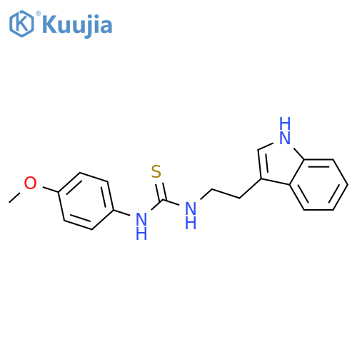 1-[2-(1H-Indol-3-yl)-ethyl]-3-(4-methoxy-phenyl)-thiourea structure