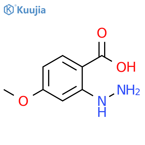 2-Hydrazinyl-4-methoxybenzoic acid structure