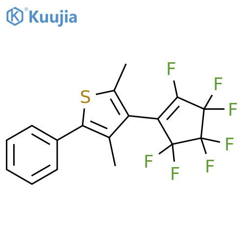 Thiophene,3-(2,3,3,4,4,5,5-heptafluoro-1-cyclopenten-1-yl)-2,4-dimethyl-5-phenyl- structure