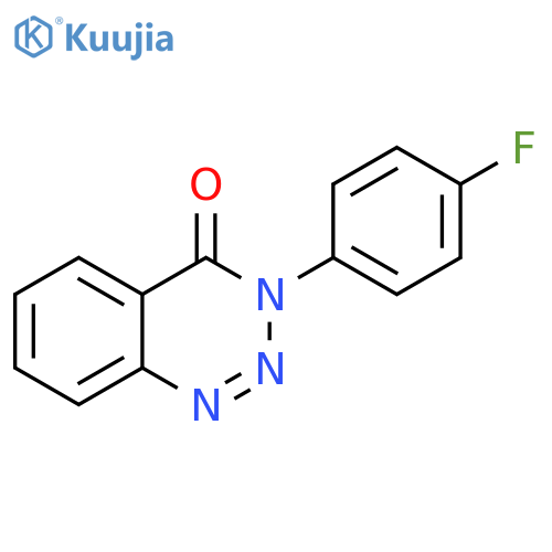 1,2,3-Benzotriazin-4(3H)-one, 3-(4-fluorophenyl)- structure