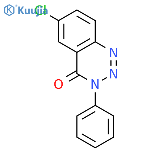 1,2,3-Benzotriazin-4(3H)-one, 6-chloro-3-phenyl- structure