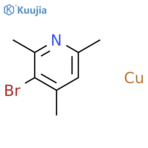 Copper, bromo(2,4,6-trimethylpyridine)- structure