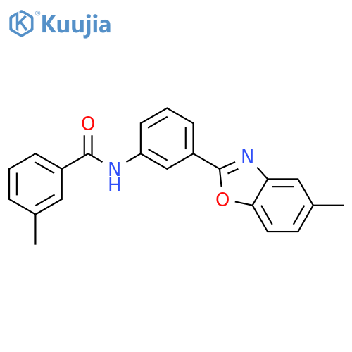 3-Methyl-N-[3-(5-methyl-benzooxazol-2-yl)-phenyl]-benzamide structure
