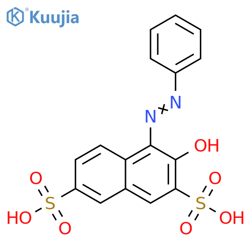 2,7-Naphthalenedisulfonic acid, 3-hydroxy-4-(phenylazo)- structure