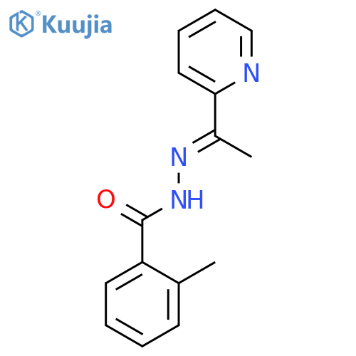 Benzoic acid, 2-methyl-, [1-(2-pyridinyl)ethylidene]hydrazide structure