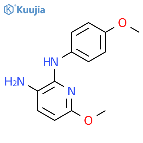 2,3-PYRIDINEDIAMINE, 6-METHOXY-N2-(4-METHOXYPHENYL)- structure