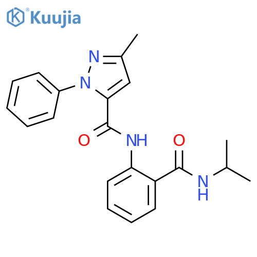 1H-Pyrazole-5-carboxamide,3-methyl-N-[2-[[(1-methylethyl)amino]carbonyl]phenyl]-1-phenyl- structure