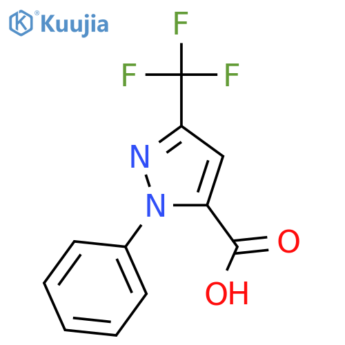 1H-Pyrazole-5-carboxylic acid, 1-phenyl-3-(trifluoromethyl)- structure
