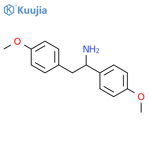 1,2-bis(4-methoxyphenyl)ethan-1-amine structure