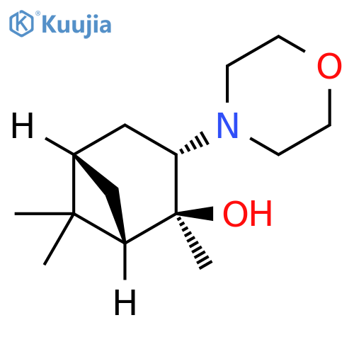 Bicyclo[3.1.1]heptan-2-ol, 2,6,6-trimethyl-3-(4-morpholinyl)-,(1S,2S,3S,5S)- structure