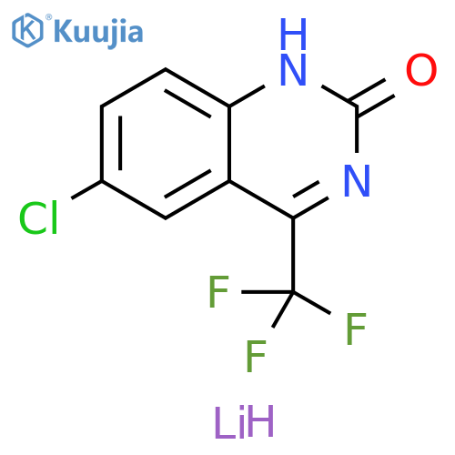 2(1H)-Quinazolinone, 6-chloro-4-(trifluoromethyl)-, lithium salt structure