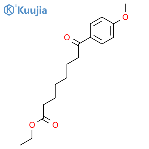 Ethyl 8-(4-methoxyphenyl)-8-oxooctanoate structure