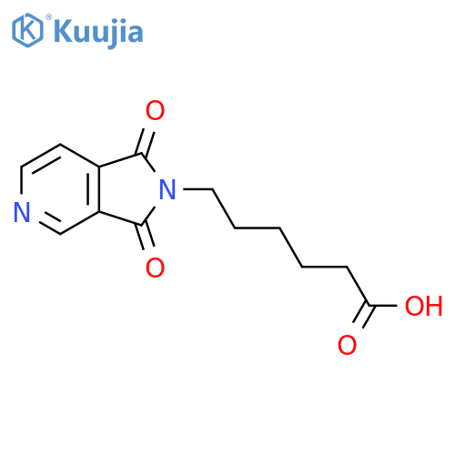 6-(1,3-Dioxo-1,3-dihydro-2H-pyrrolo3,4-cpyridin-2-yl)hexanoic acid structure