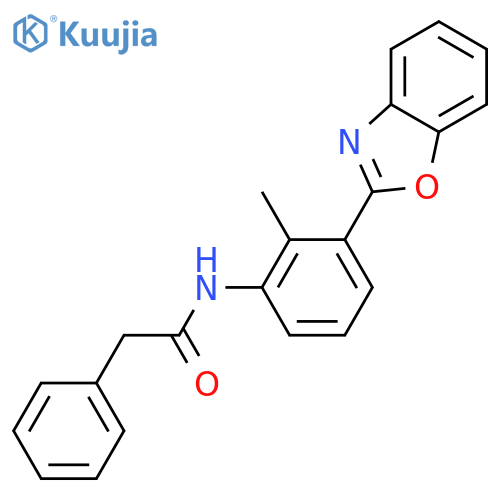N-(3-Benzooxazol-2-yl-2-methyl-phenyl)-2-phenyl-acetamide structure