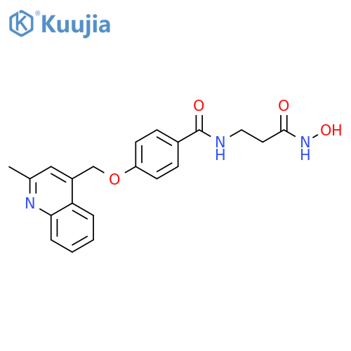 Benzamide,N-[3-(hydroxyamino)-3-oxopropyl]-4-[(2-methyl-4-quinolinyl)methoxy]- structure