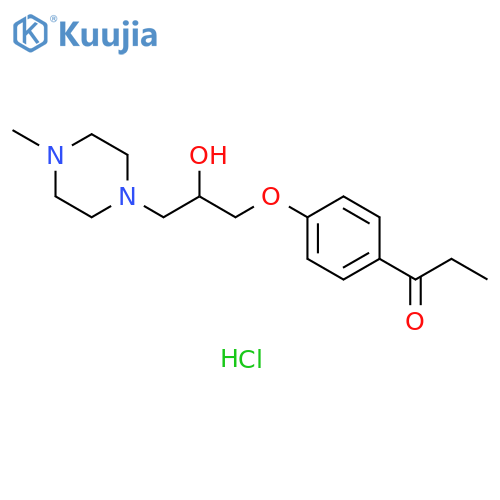 1-{4-2-hydroxy-3-(4-methylpiperazin-1-yl)propoxyphenyl}propan-1-one dihydrochloride structure