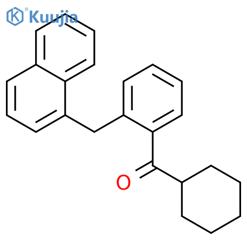 Cyclohexyl-[2-(naphthalen-1-ylmethyl)phenyl]methanone structure