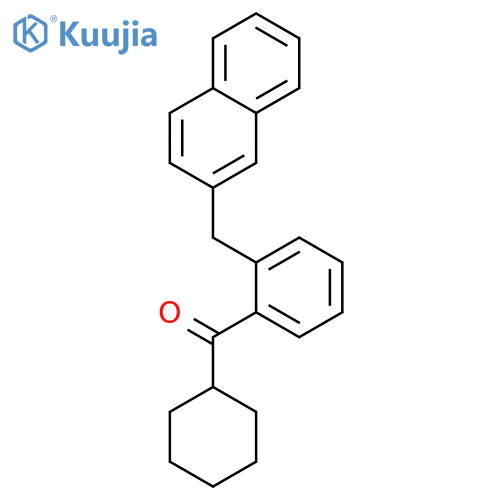 Cyclohexyl-[2-(naphthalen-2-ylmethyl)phenyl]methanone structure