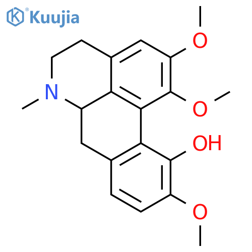 4H-Dibenzo[de,g]quinolin-11-ol,5,6,6a,7-tetrahydro-1,2,10-trimethoxy-6-methyl- structure