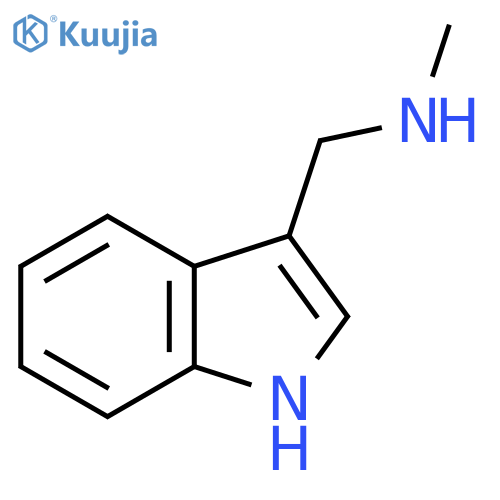 N-Methyl-N-(1H-indol-3-yl)methylamine structure